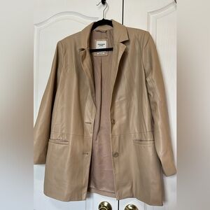 Abercrombie Vegan leather blazer